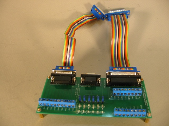 Test panel, D-subs