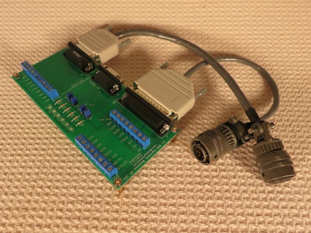 Test panel, military connectors